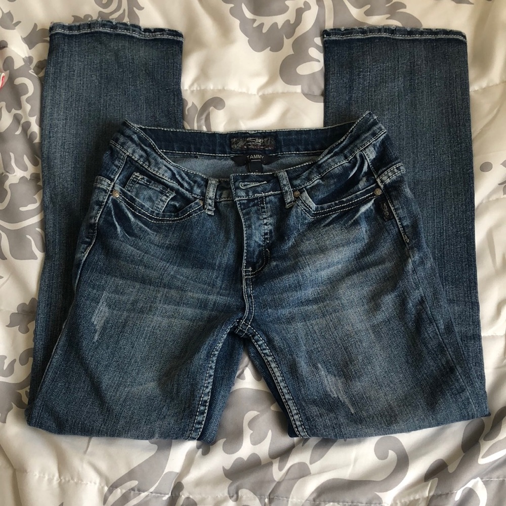 Girls’ Silver Bootcut Jeans
